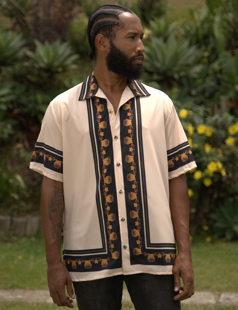 CAMISA CORTE REAL BEIGE