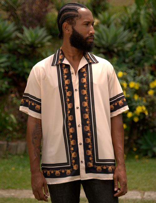 CAMISA CORTE REAL BEIGE